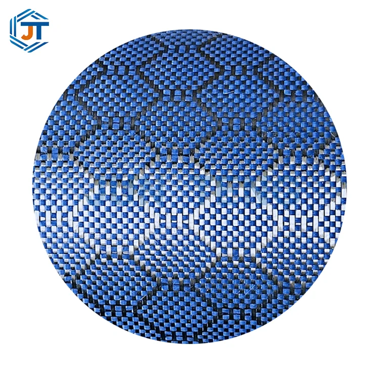 Tecido de fibra de carbono tecido azul 3K