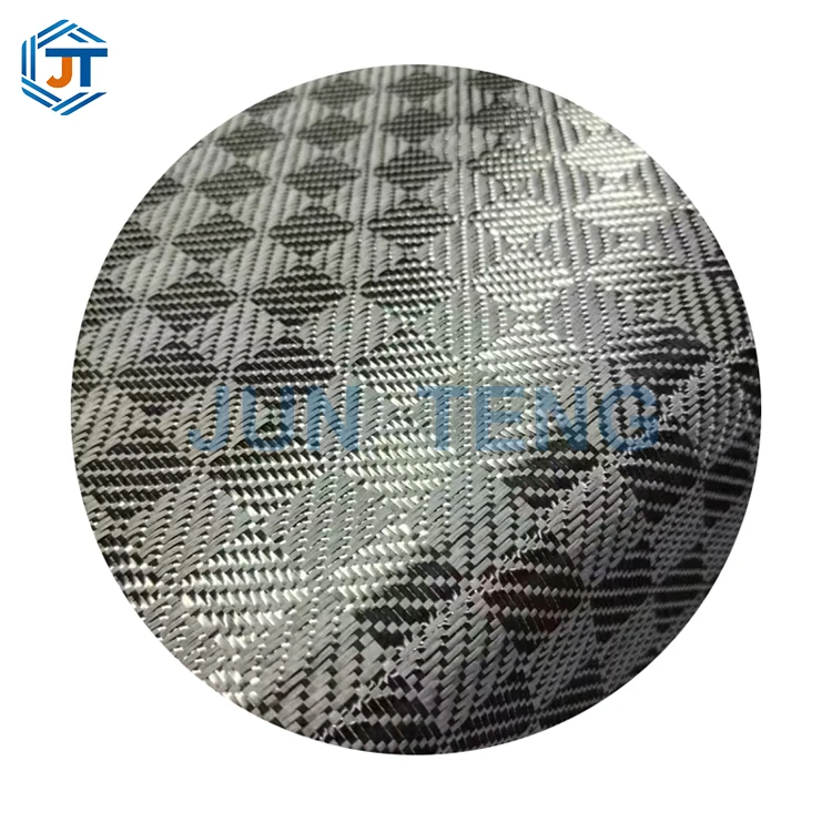 Tecido de fibra de carbono jacquard 3K